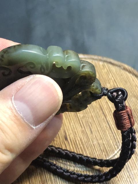 古玩玉器和田玉雕“鳳凰”佩拍賣，當前價格388元