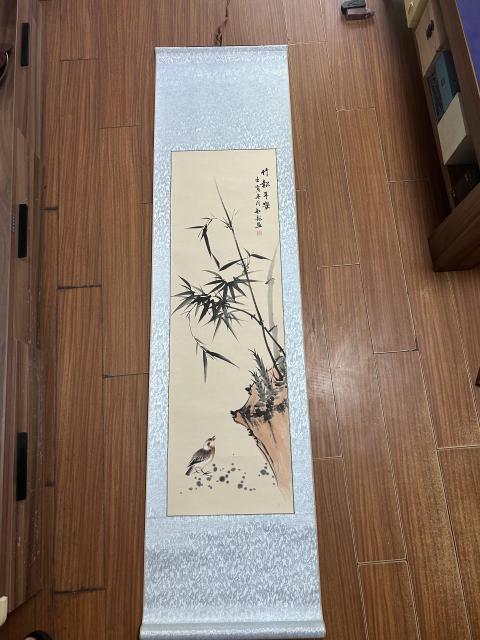 古玩字畫劉敏艷《竹報平安》拍賣,當前價格650元