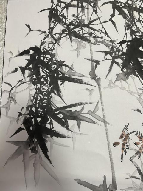 古玩字畫李人云《墨竹圖》拍賣,當前價格688元