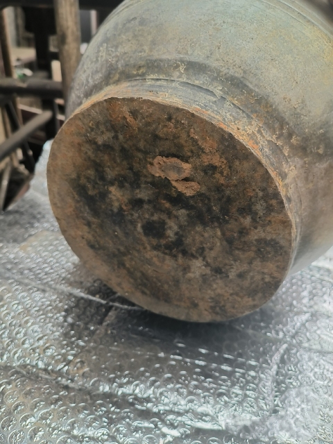 古玩陶瓷灰陶鋪首銜環漢壺拍賣,當前價格1800元