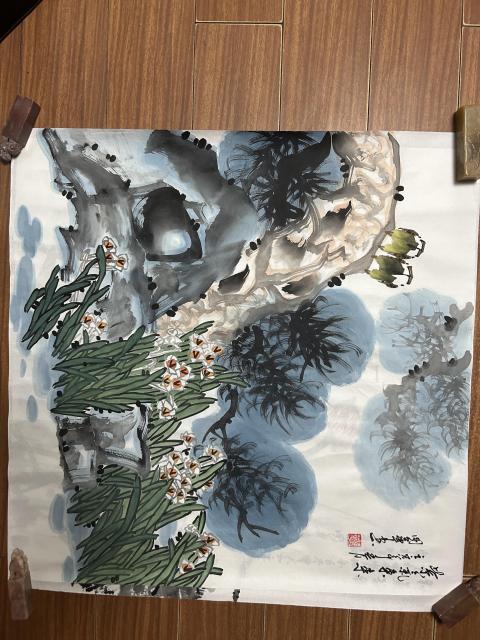 古玩字畫張國華老師《紫氣東來》拍賣,當(dāng)前價格458元