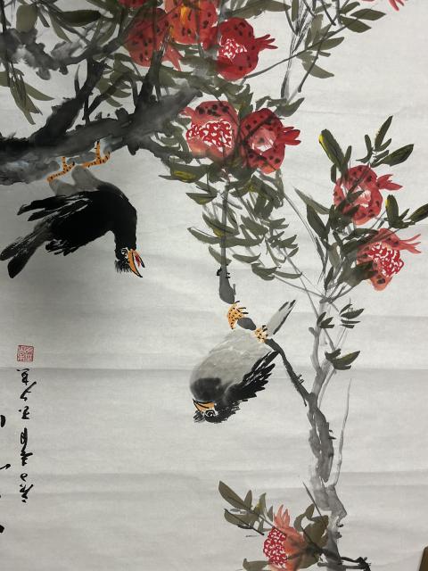 古玩字畫李玉夕花鳥拍賣，當(dāng)前價(jià)格375元
