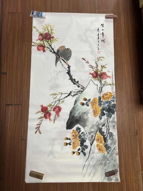古玩字畫李玉夕《花鳥圖》拍賣,當前價格450元