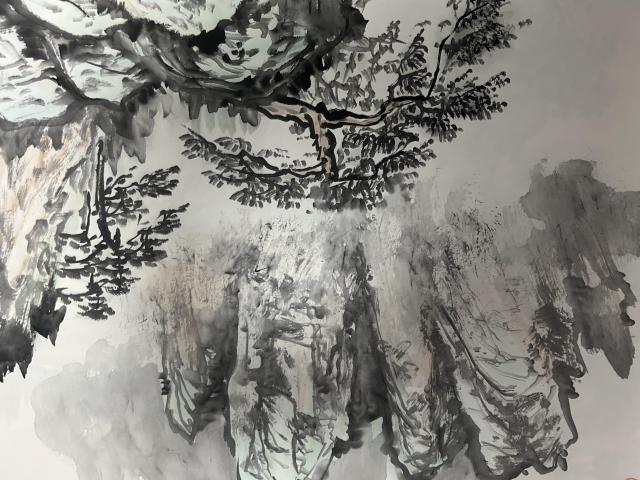 古玩字畫朱玉斌《山水》拍賣，當前價格450元