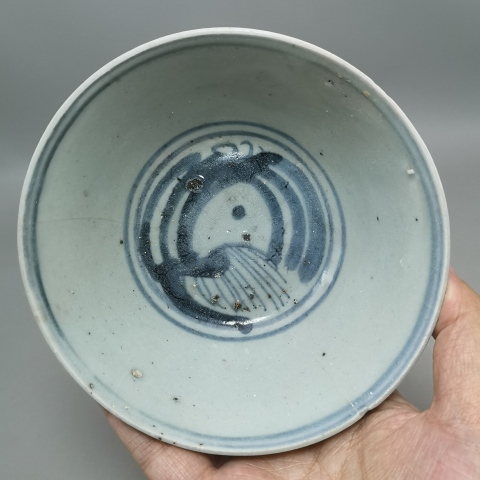古玩陶瓷青花龍紋碗拍賣,當前價格1300元