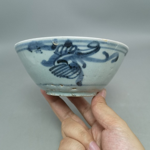 古玩陶瓷青花龍紋碗拍賣,當前價格1300元
