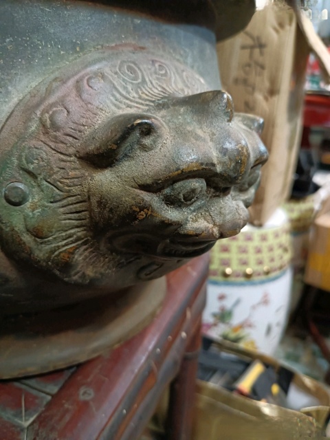 古玩銅器獅耳爐拍賣，當前價格36000元