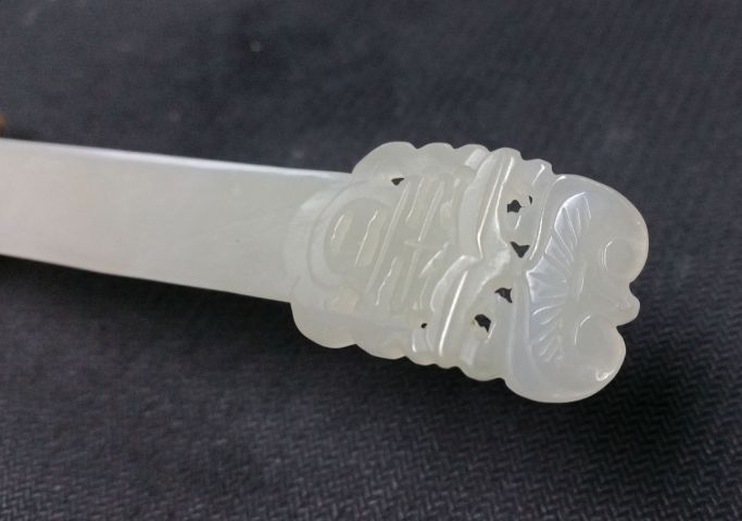 古玩玉器民國和田玉吉祥如意發簪拍賣，當前價格2666元