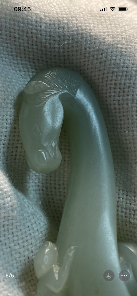 古玩玉器清代馬上封侯帶鉤拍賣,當前價格8200元
