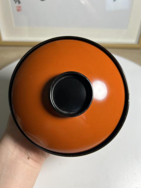 古玩雜項清晚期 木胎漆器蓋碗拍賣，當前價格130元