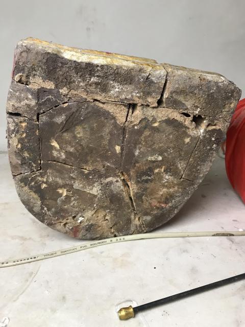 古玩雜項木雕彩繪關公拍賣,當前價格1200元
