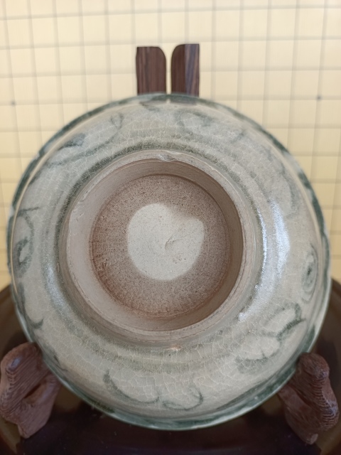 古玩陶瓷【實(shí)物保真】明中早期.青花花卉紋碗拍賣，當(dāng)前價(jià)格99999元