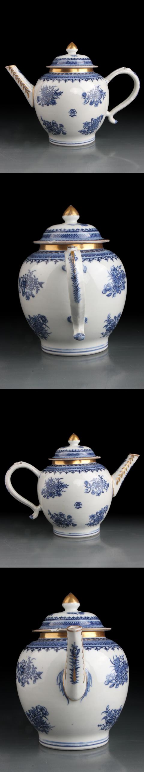古玩陶瓷【7787】清乾隆 青花折枝花卉雜寶紋壺拍賣,當(dāng)前價(jià)格6600元