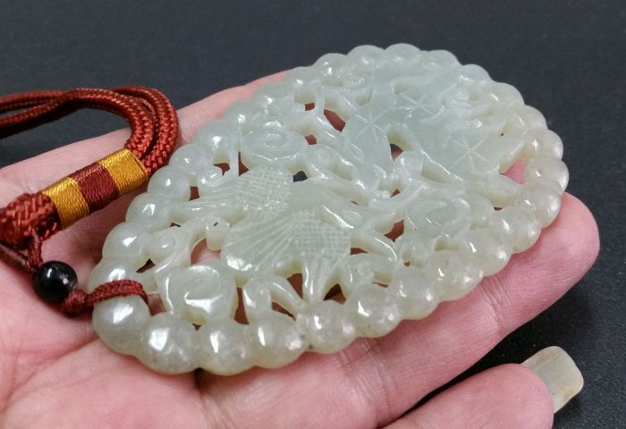 古玩玉器鹿鶴同春連珠玉佩拍賣,當前價格480元