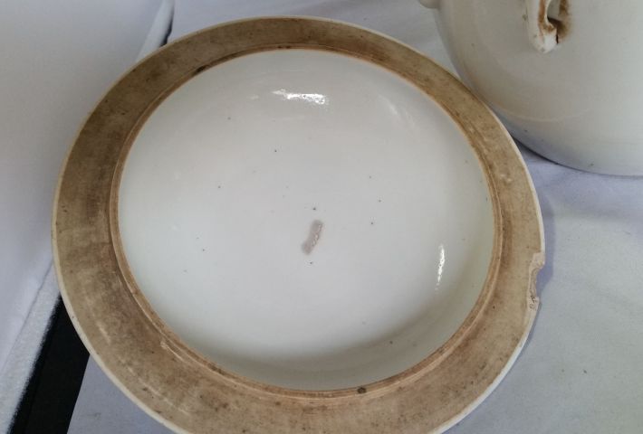 古玩陶瓷民國粉彩粥罐拍賣，當前價格580元