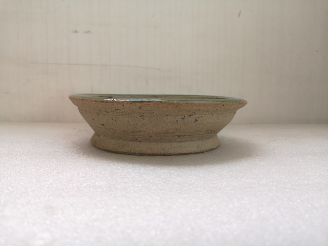 古玩陶瓷清早期綠釉盤拍賣,當前價格580元