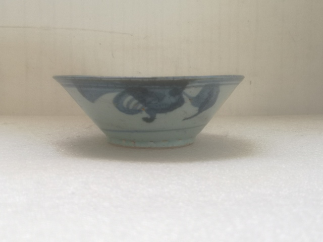 古玩陶瓷團螭紋青花碗拍賣，當前價格680元