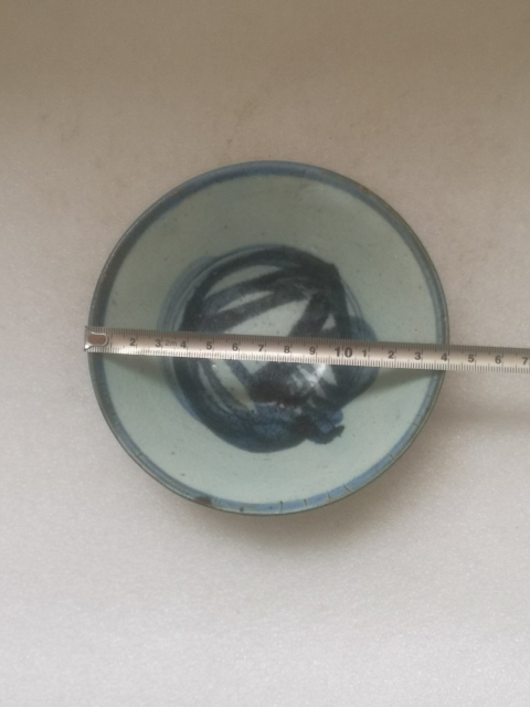 古玩陶瓷團螭紋青花碗拍賣，當前價格680元