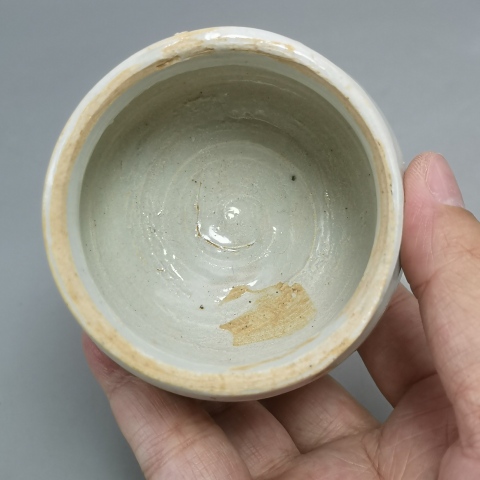 古玩陶瓷宋代青白釉小罐 一把抓 茶入 茶葉罐拍賣,當前價格199元