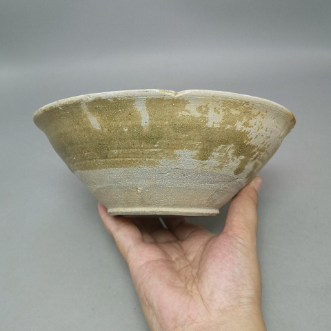 古玩陶瓷唐五代十國越窯 青釉花口碗拍賣,當前價格1888元