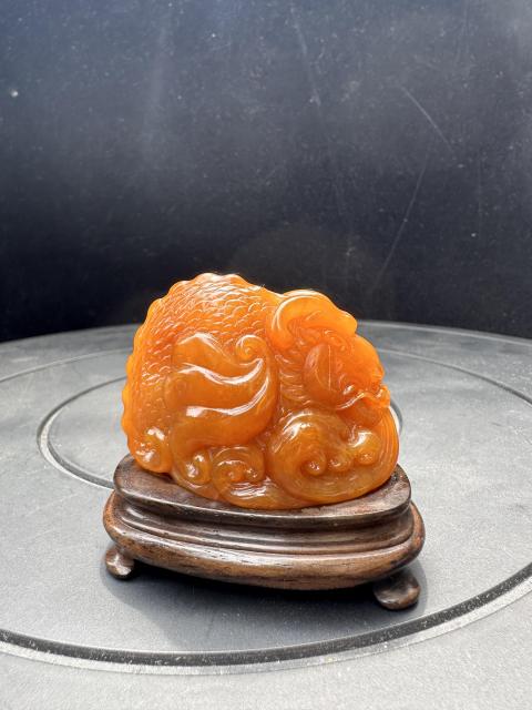 《瑞獣獻福》壽山田黃石擺件（特價）拍賣，當前價格5599元