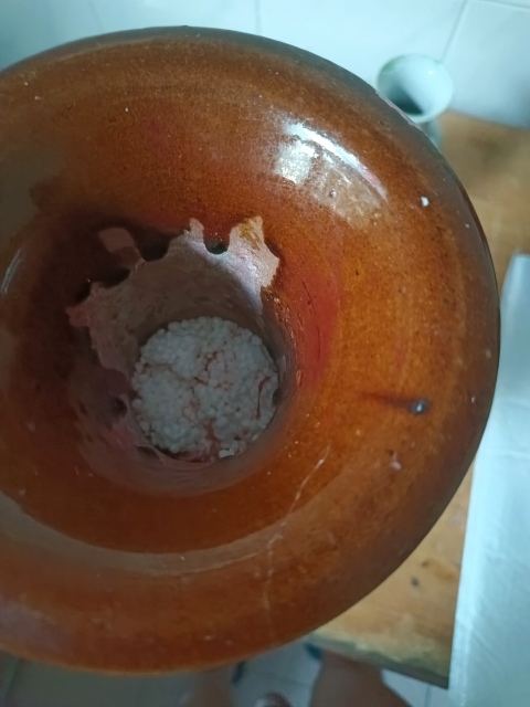 古玩陶瓷清中鈞紅釉羅漢瓶拍賣，當前價格4900元