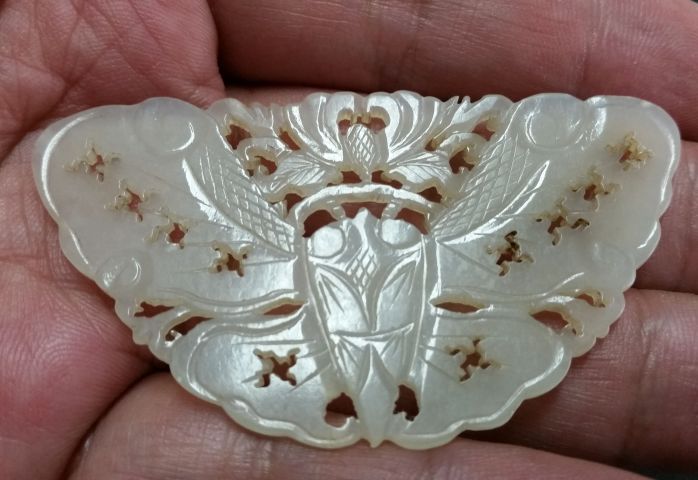 古玩玉器和田玉蝴蝶玉佩拍賣,當(dāng)前價格880元