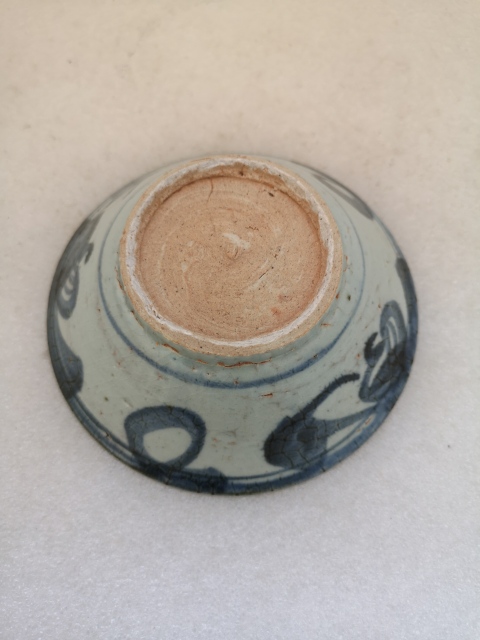 古玩陶瓷團螭紋青花碗拍賣，當前價格680元