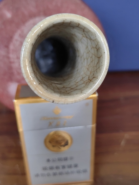古玩陶瓷康熙朗紅釉搖鈴尊拍賣,當前價格58000元
