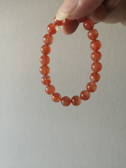 古玩玉器天然紅瑪瑙珠手串拍賣,當前價格168元