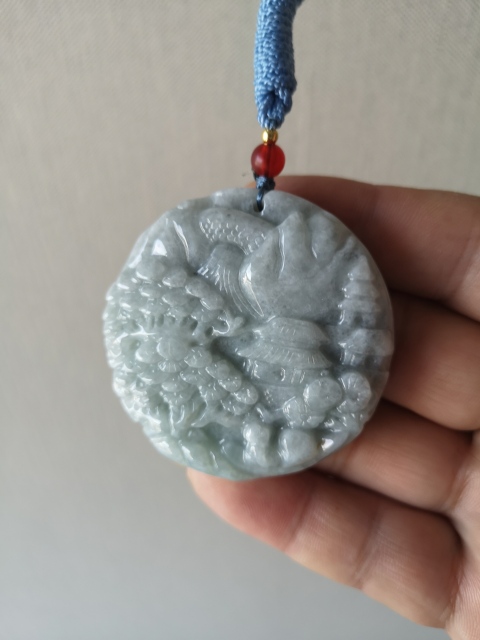 古玩玉器天然翡翠雕“山水”掛牌拍賣，當(dāng)前價格850元