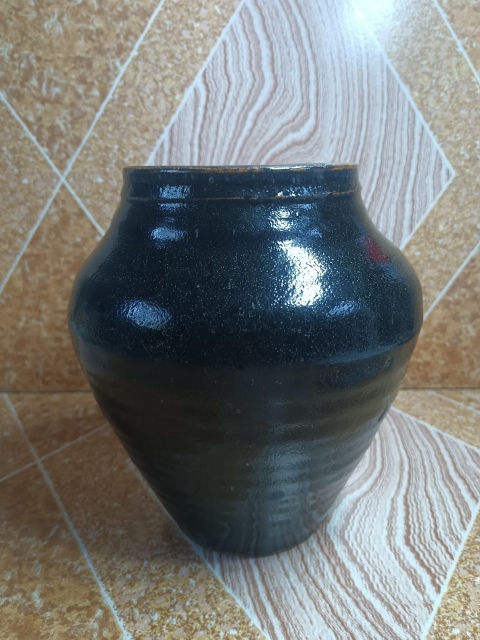 古玩陶瓷清～單色黑釉將軍罐拍賣，當(dāng)前價(jià)格288元