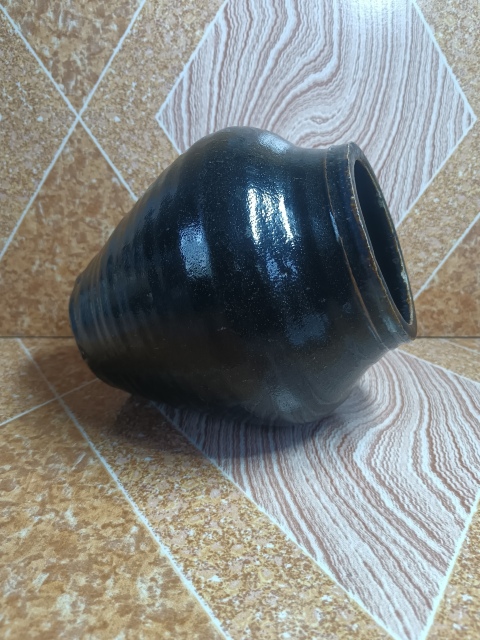 古玩陶瓷清～單色黑釉將軍罐拍賣，當(dāng)前價(jià)格288元