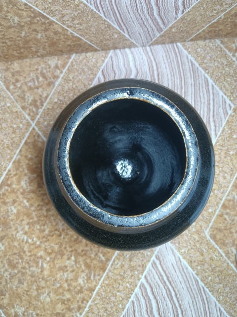 古玩陶瓷清～單色黑釉將軍罐拍賣，當(dāng)前價(jià)格288元