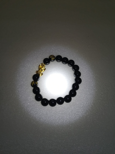 古玩玉器天然翡翠（墨翠）手串拍賣，當前價格160元