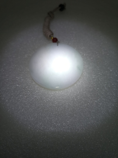 古玩玉器天然翡翠雕“觀音”牌拍賣，當前價格580元