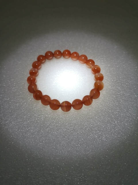 古玩玉器天然紅瑪瑙珠手串拍賣,當前價格168元