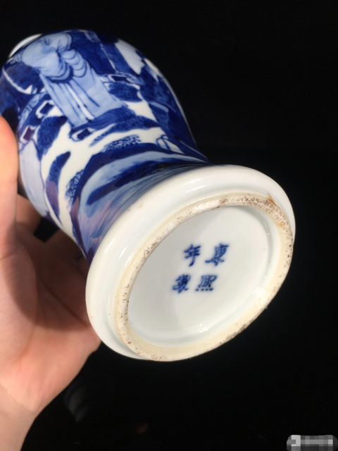 古玩陶瓷清中期青花通景人物故事紋廣口瓶一件(大人物畫片)拍賣,當前價格3688元
