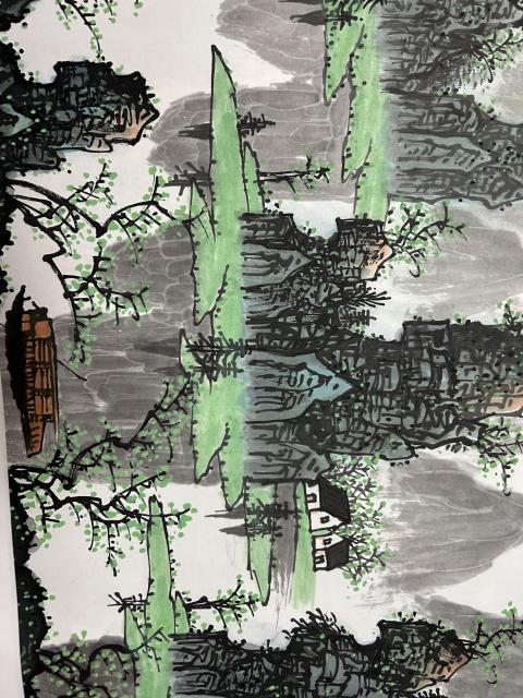 古玩字畫曾松濤老師《春滿漓江》拍賣，當(dāng)前價(jià)格658元