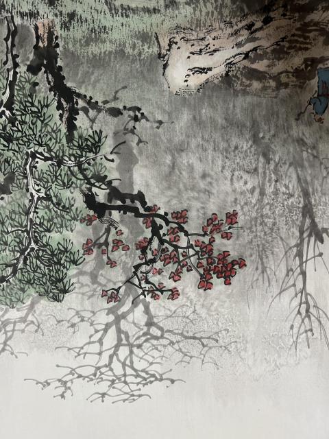 古玩字畫趙景巖老師山水斗方拍賣,當前價格788元