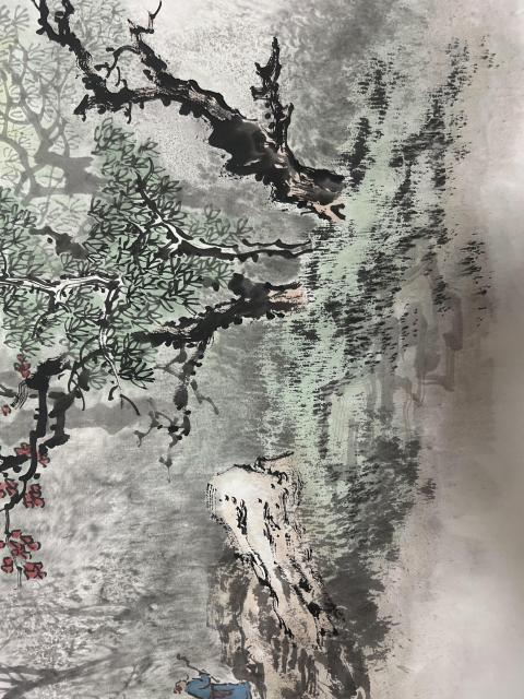 古玩字畫趙景巖老師山水斗方拍賣,當前價格788元