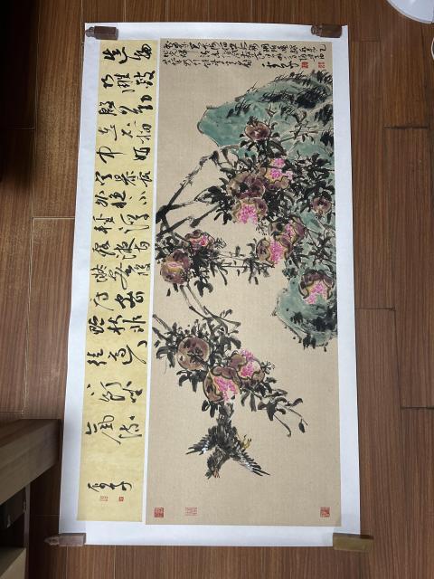古玩字畫張平子《寫意花鳥》拍賣,當前價格858元