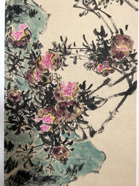 古玩字畫張平子《寫意花鳥》拍賣,當前價格858元