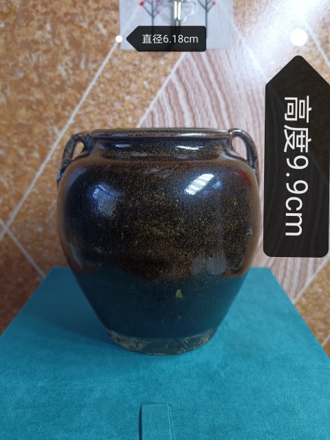 古玩陶瓷清～茶葉末釉雙系罐拍賣，當(dāng)前價格288元