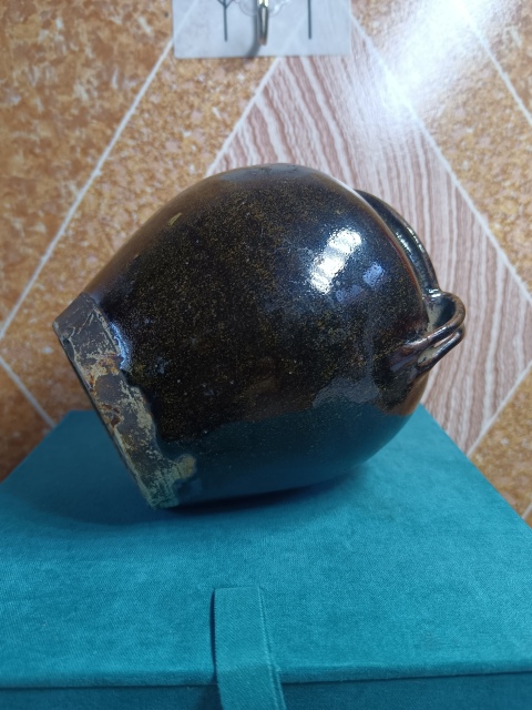 古玩陶瓷清～茶葉末釉雙系罐拍賣，當(dāng)前價格288元