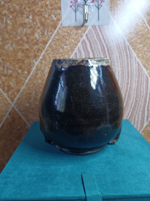 古玩陶瓷清～茶葉末釉雙系罐拍賣，當(dāng)前價格288元