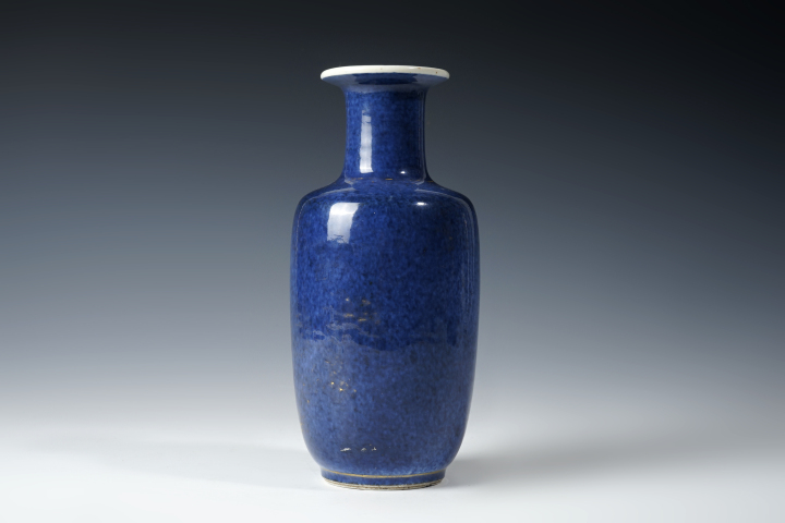 送料無料　古い藍釉小瓶　高14.5ｃｍ 送料無料 古い藍釉小瓶 高14.5cm