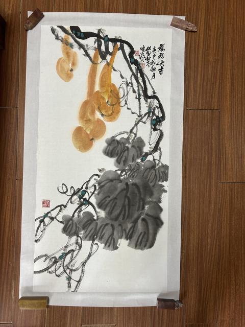 古玩字畫杜曉波老師雅昌大拍原作~福祿大吉拍賣,當前價格2988元