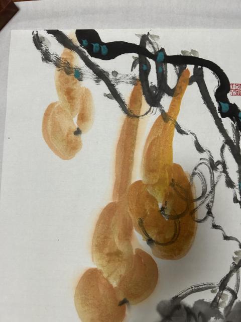 古玩字畫杜曉波老師雅昌大拍原作~福祿大吉拍賣,當前價格2988元