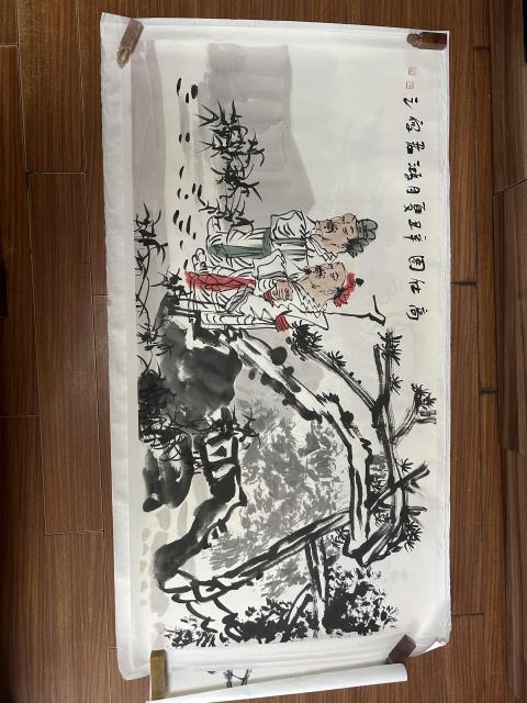 古玩字畫張鴻君雅昌大拍原作《高士圖》拍賣，當前價格3788元